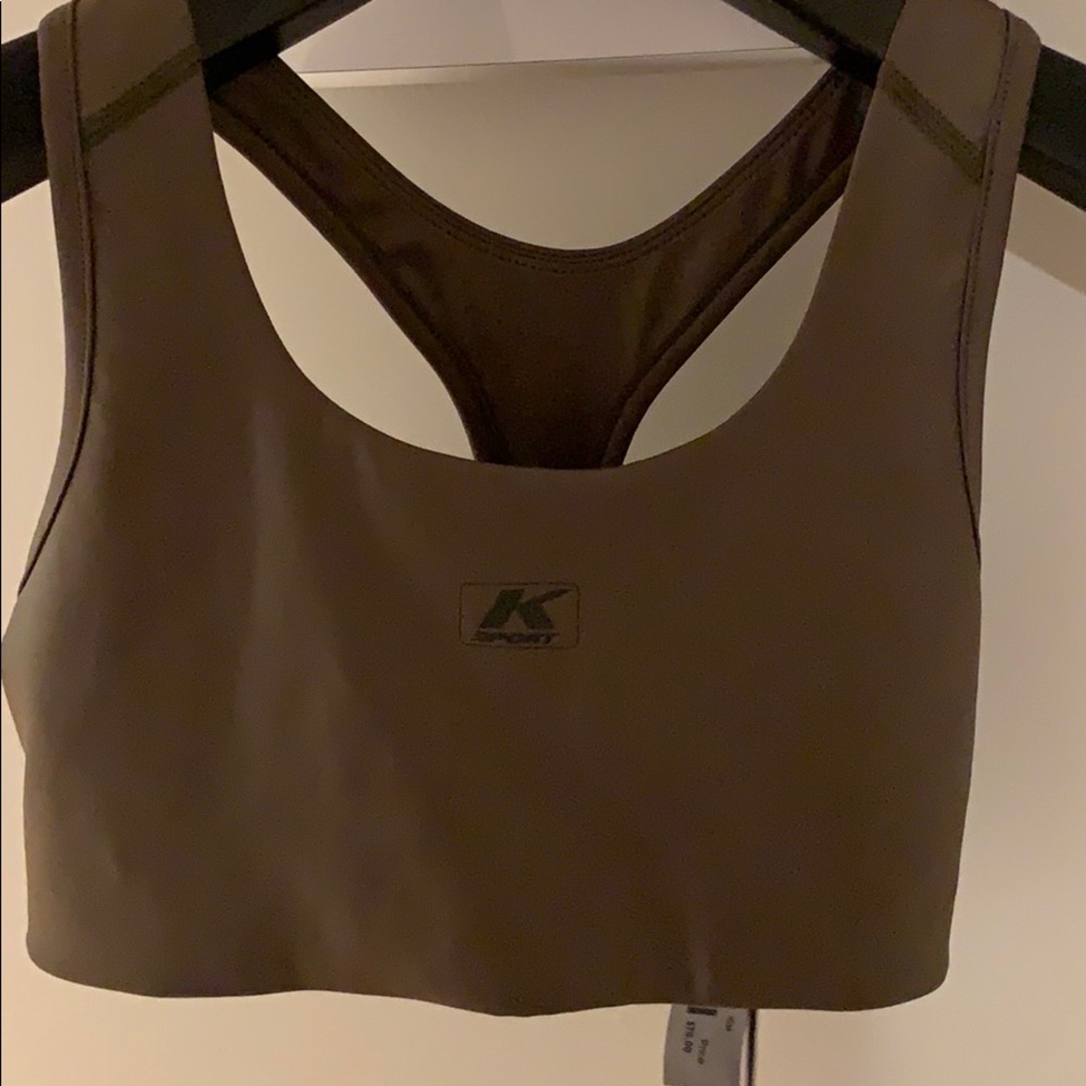 Olive color sports bra - Picture 3 of 5